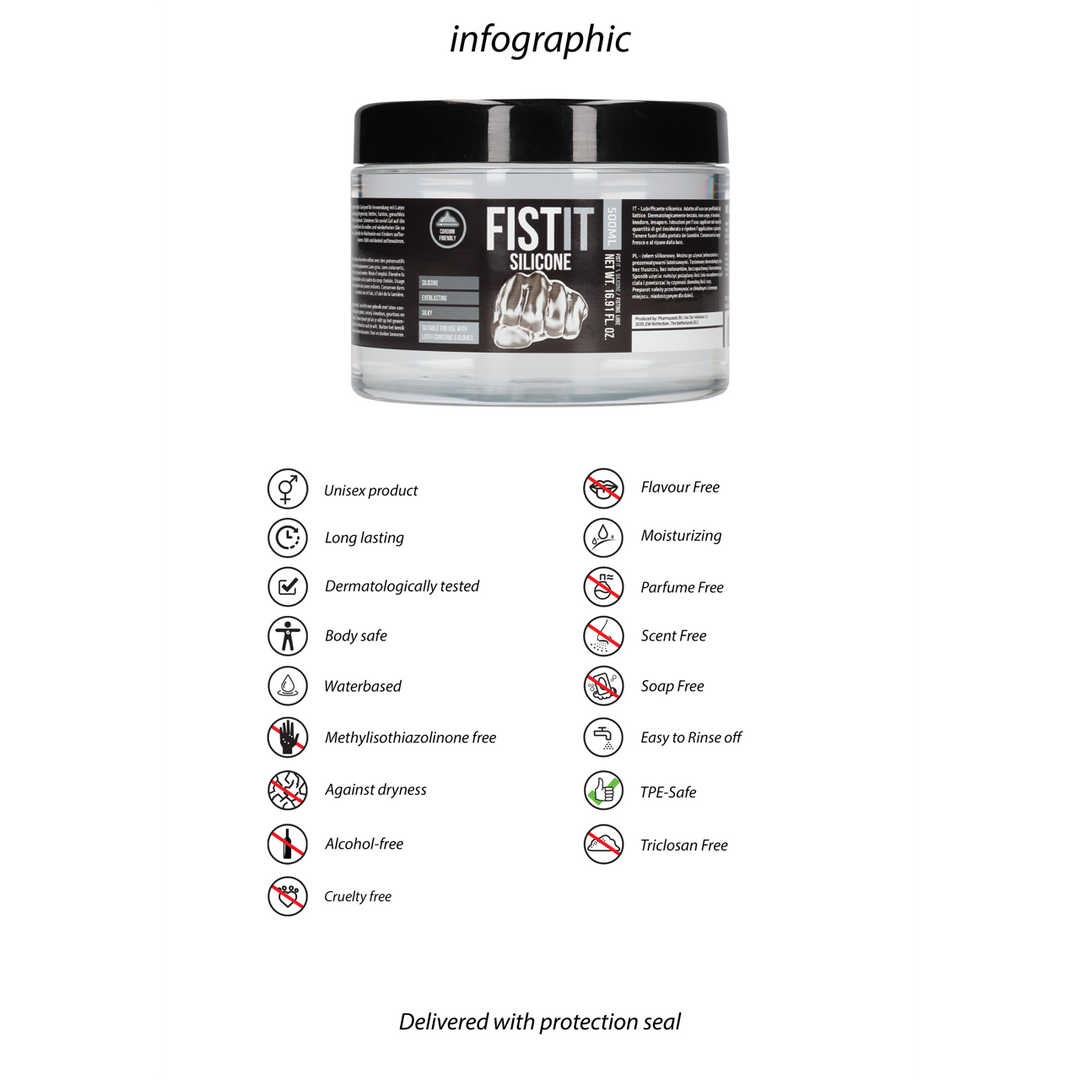 Siliconenbasis Glijmiddel – 17 fl oz / 500 ml