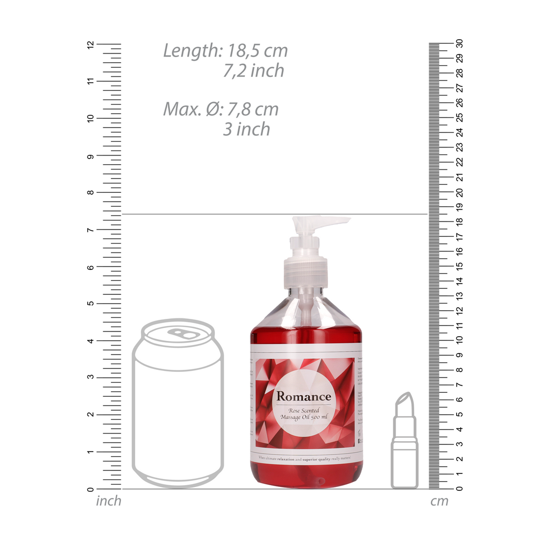 Romance – Massageolie – Rozengeur – 17 fl oz / 500 ml