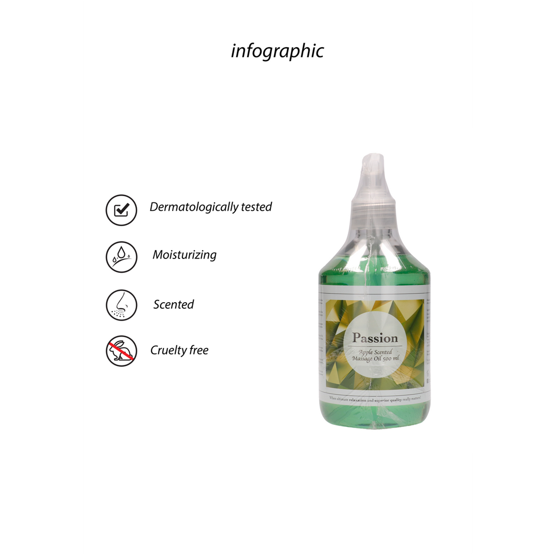 Passion – Massage Olie – Appelgeur – 17 fl oz / 500 ml