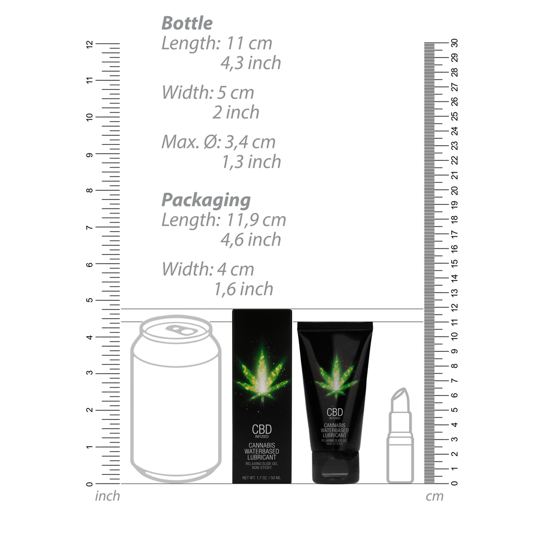 CBD Cannabis Waterbased Glijmiddel – 2 fl oz / 50 ml