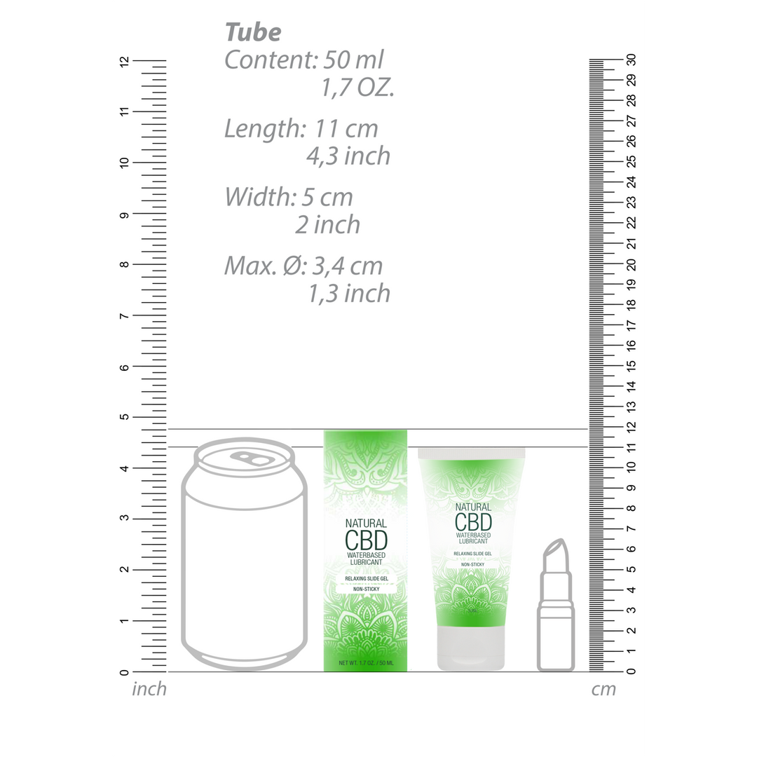 Natuurlijk CBD – Waterbasis Glijmiddel – 2 fl oz / 50 ml