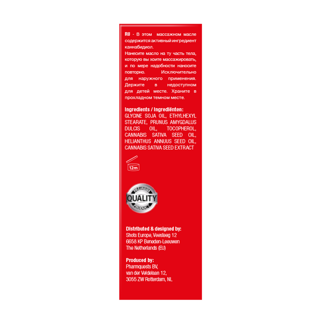 Originele CBD uit Amsterdam – Massageolie – 2 fl oz / 50 ml