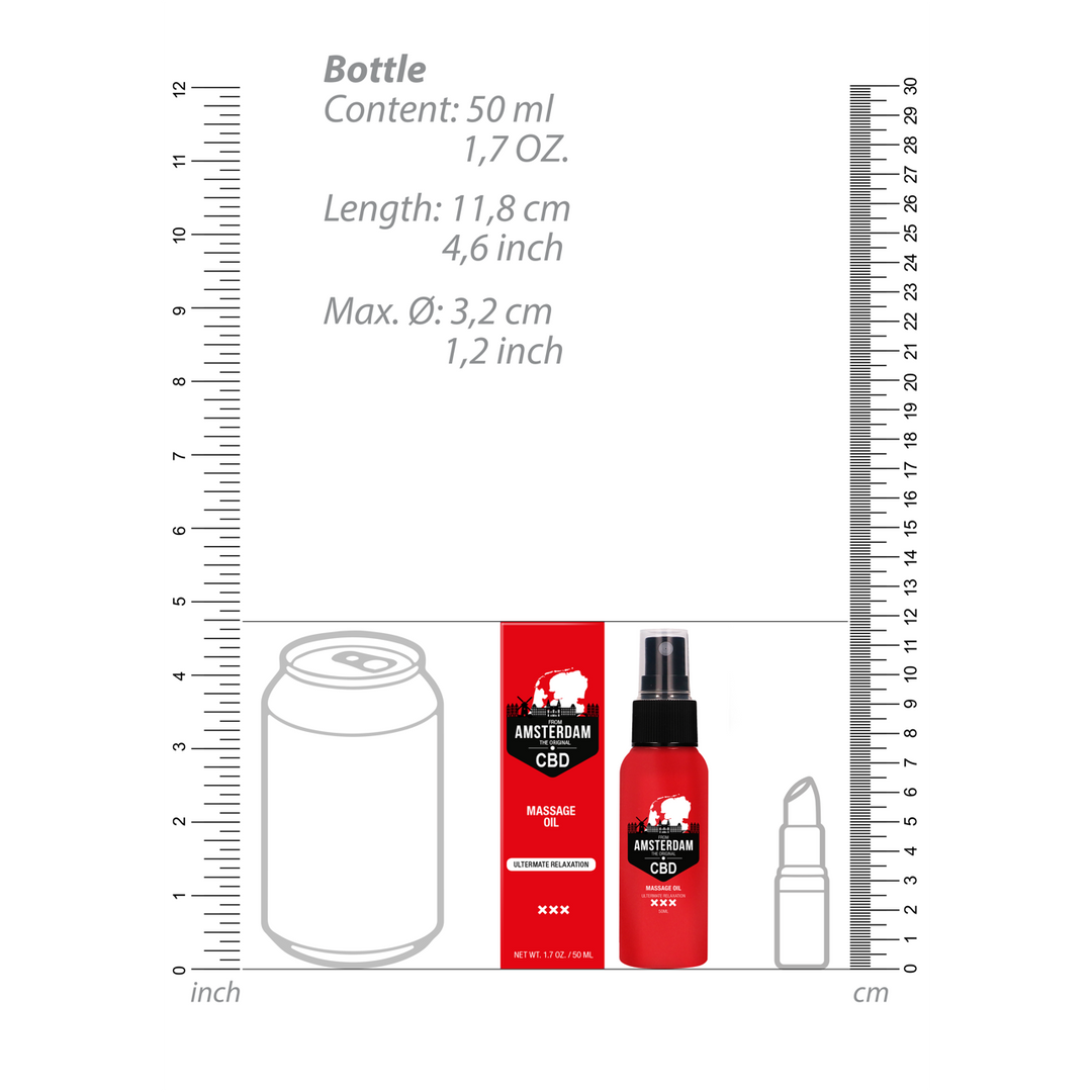 Originele CBD uit Amsterdam – Massageolie – 2 fl oz / 50 ml