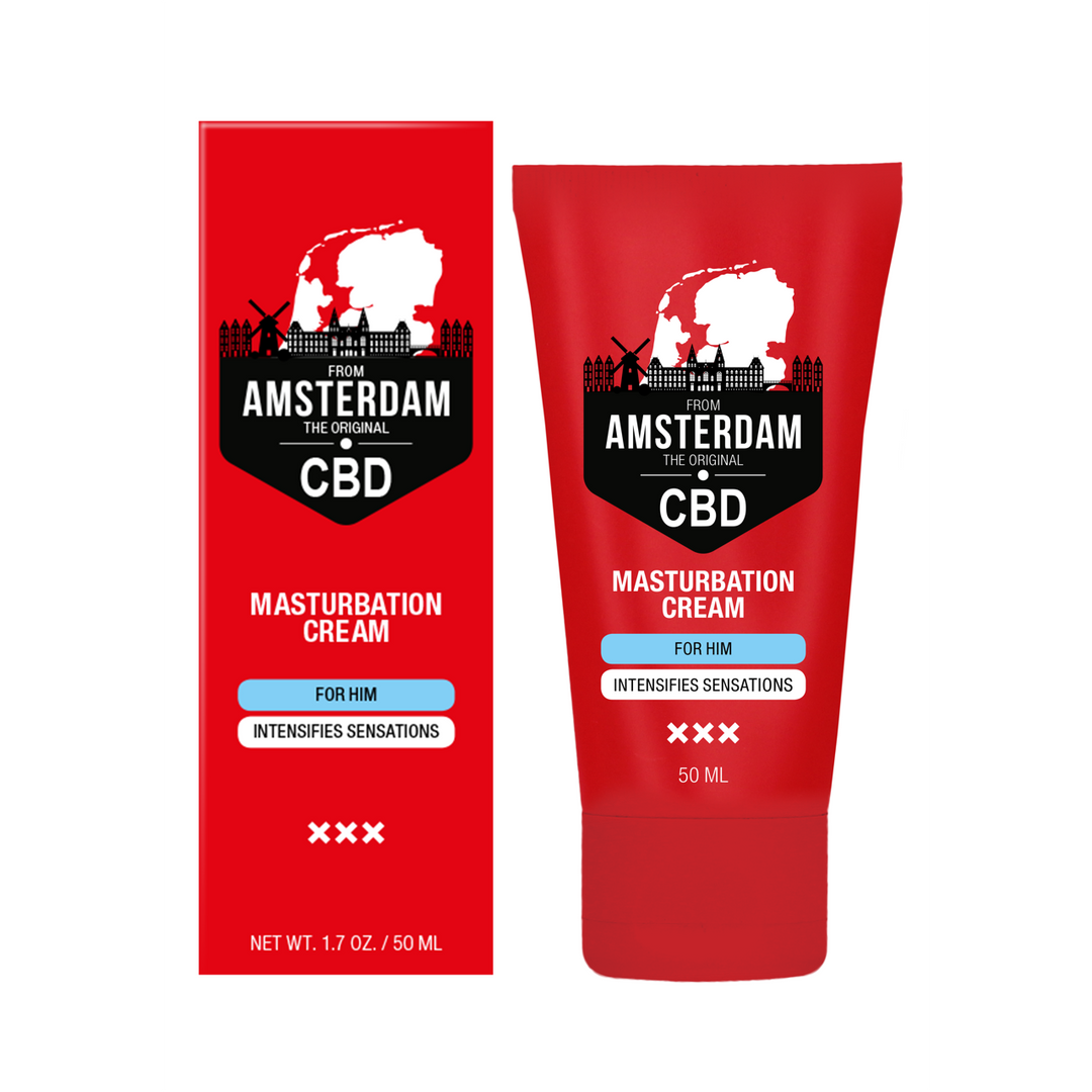 CBD Original de Ámsterdam - Crema de Masturbación para Él - 2 fl oz / 50 ml