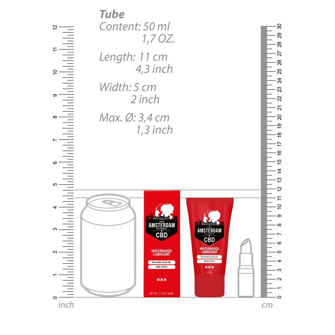 Originele CBD uit Amsterdam – Waterbasis Glijmiddel – 2 fl oz / 50 ml