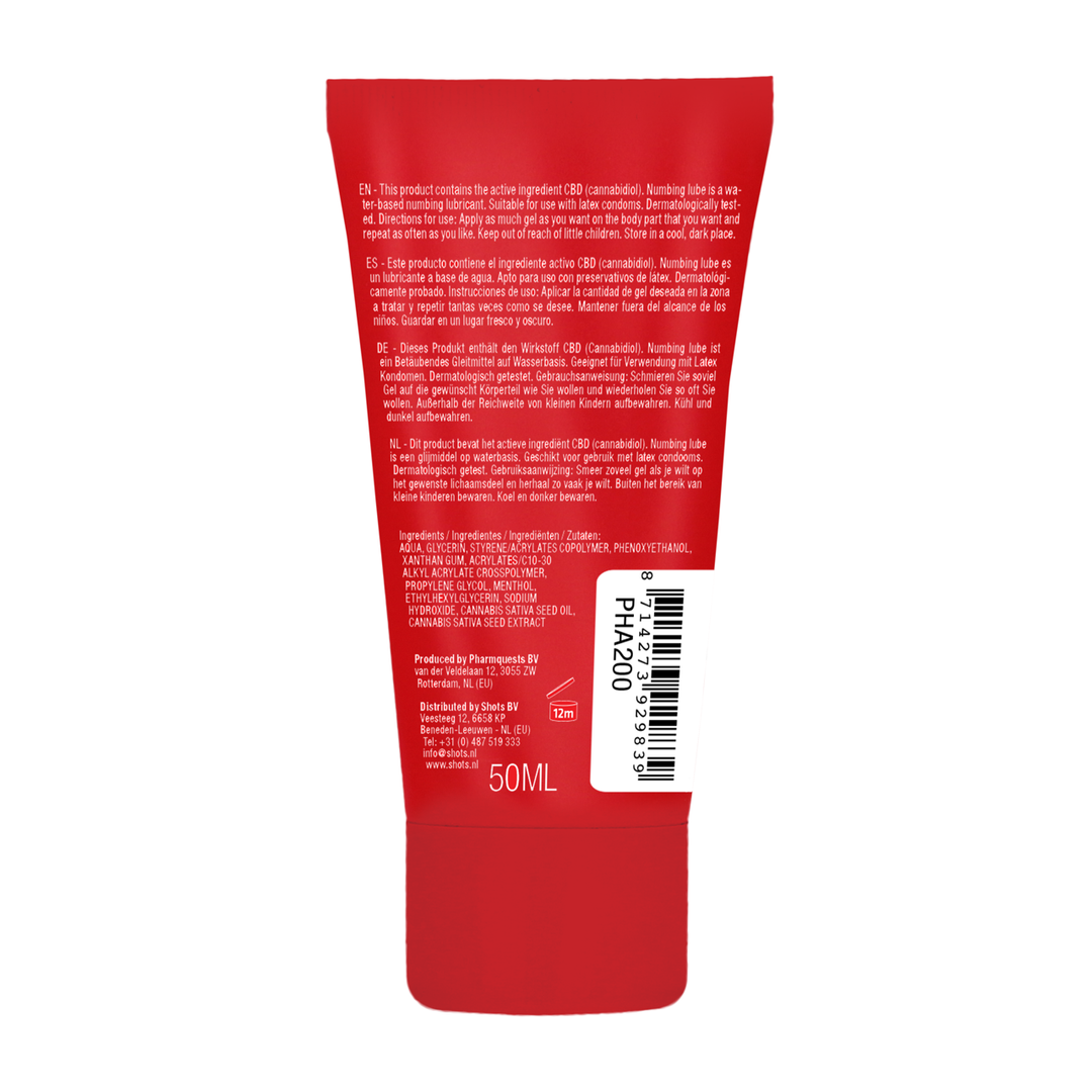 Originele CBD uit Amsterdam – Numbing Lubricant – 2 fl oz / 50 ml