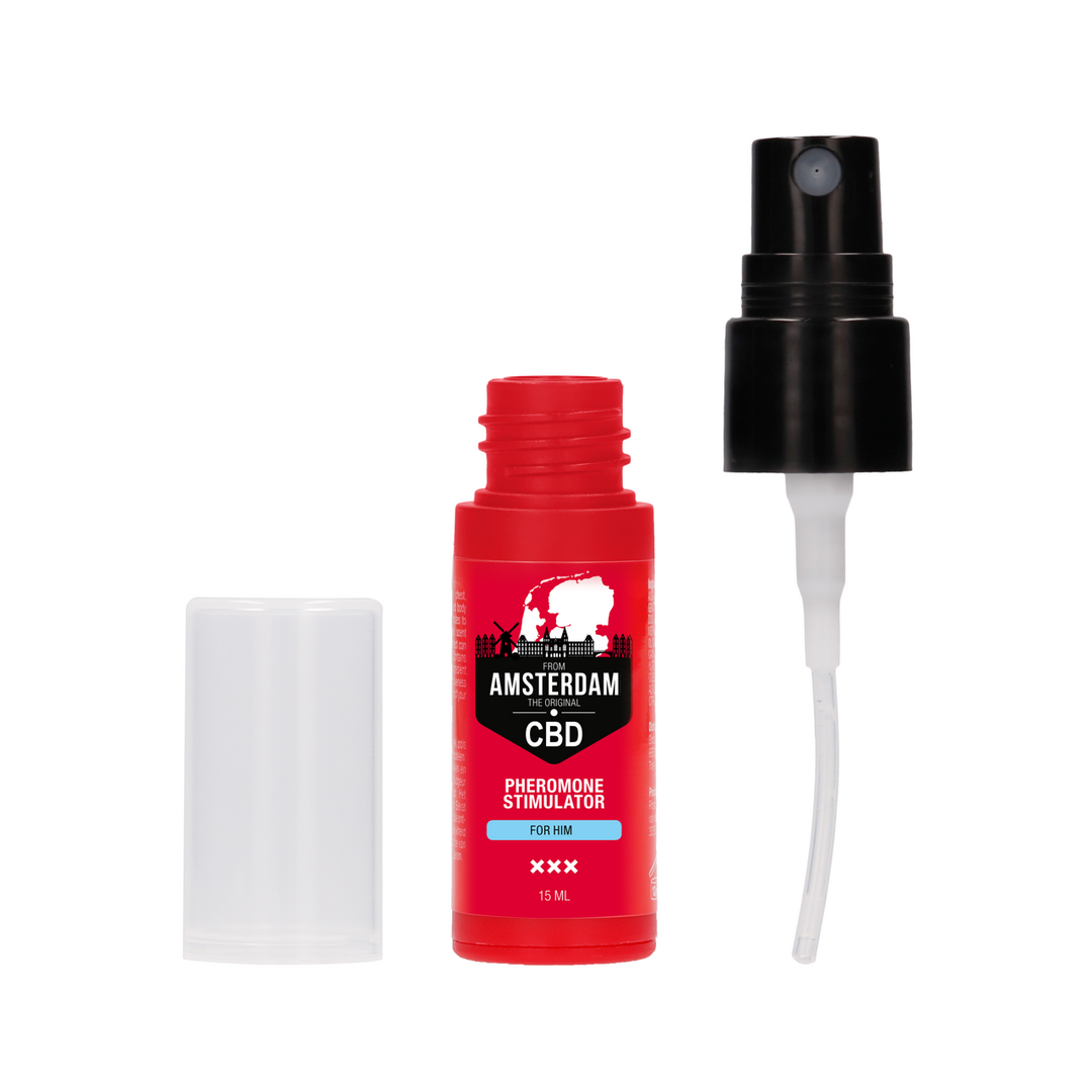 Original CBD Amsterdam Pheromone Stimulator voor Hem – 0,5 fl oz / 15 ml