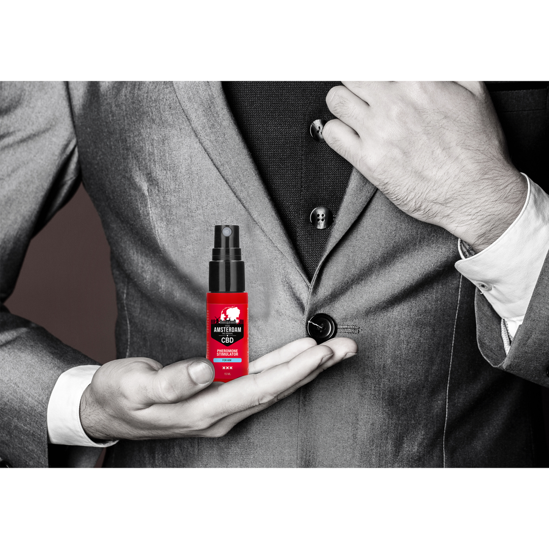 Original CBD Amsterdam Pheromone Stimulator voor Hem – 0,5 fl oz / 15 ml