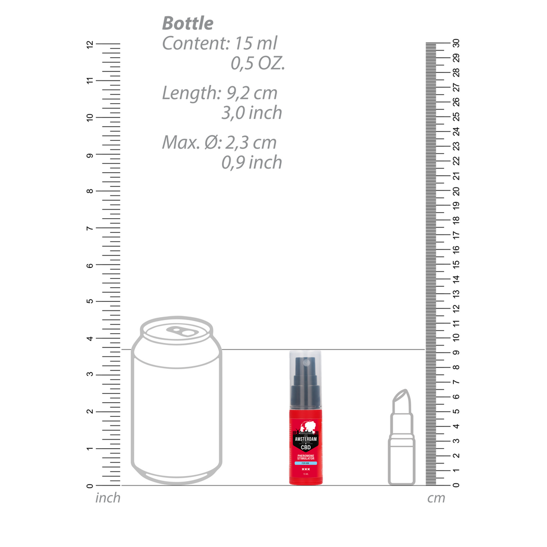 Original CBD Amsterdam Pheromone Stimulator voor Hem – 0,5 fl oz / 15 ml