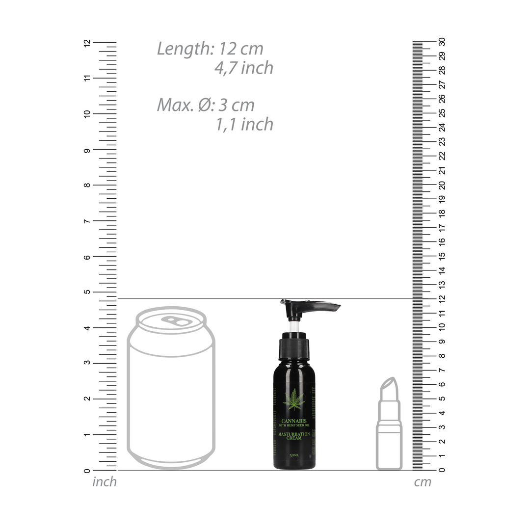 Cannabis with Hemp Seed Oil Masturbation Cream – 2 fl oz / 50 ml