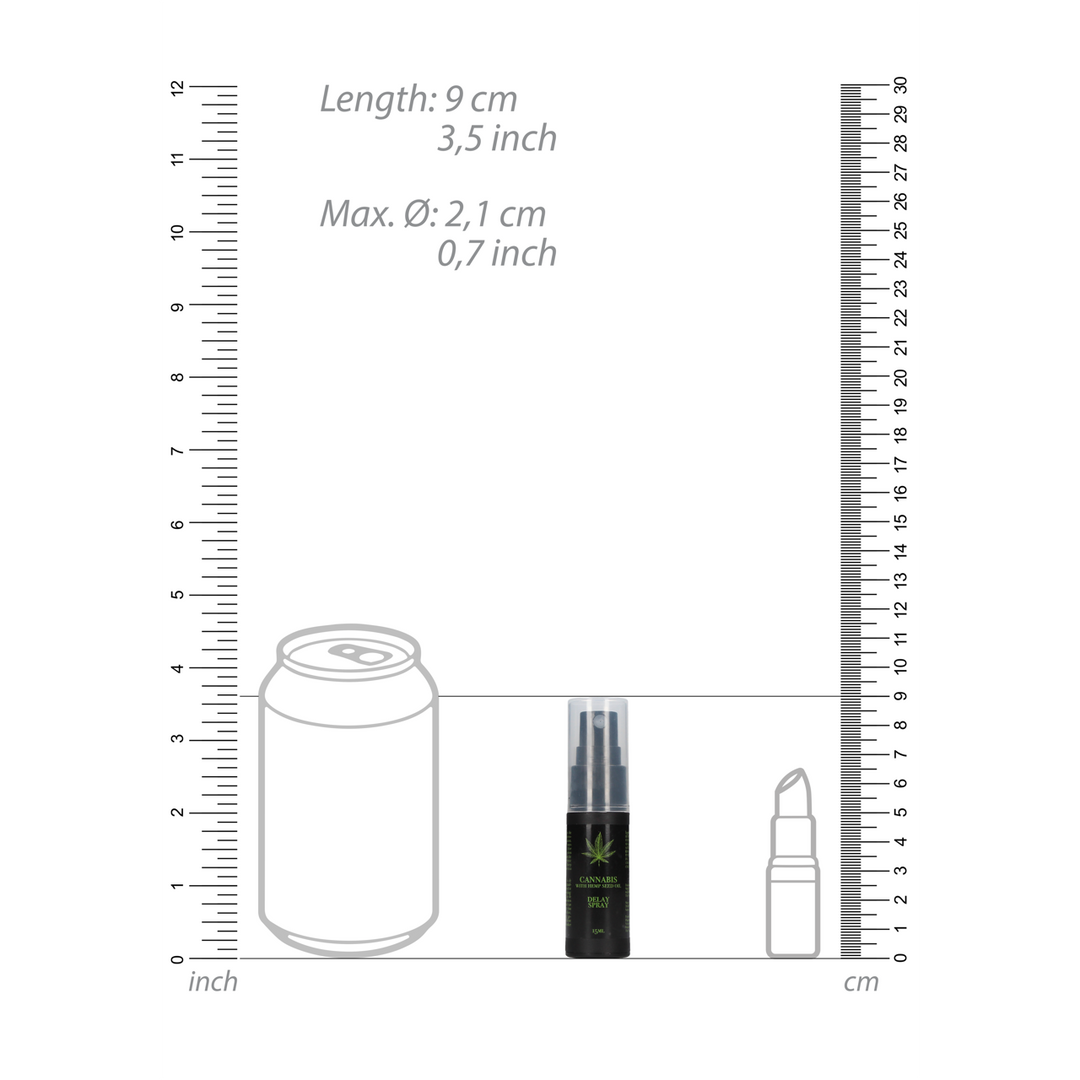 Cannabis met Hennepzaadolie Vertraging Spray – 0,5 fl oz / 15 ml