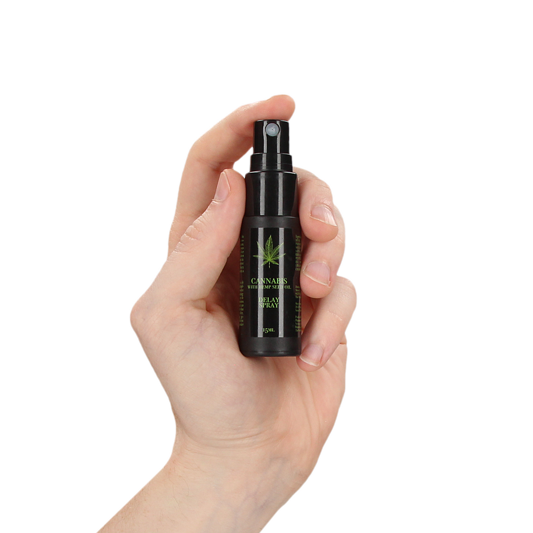 Cannabis met Hennepzaadolie Vertraging Spray – 0,5 fl oz / 15 ml