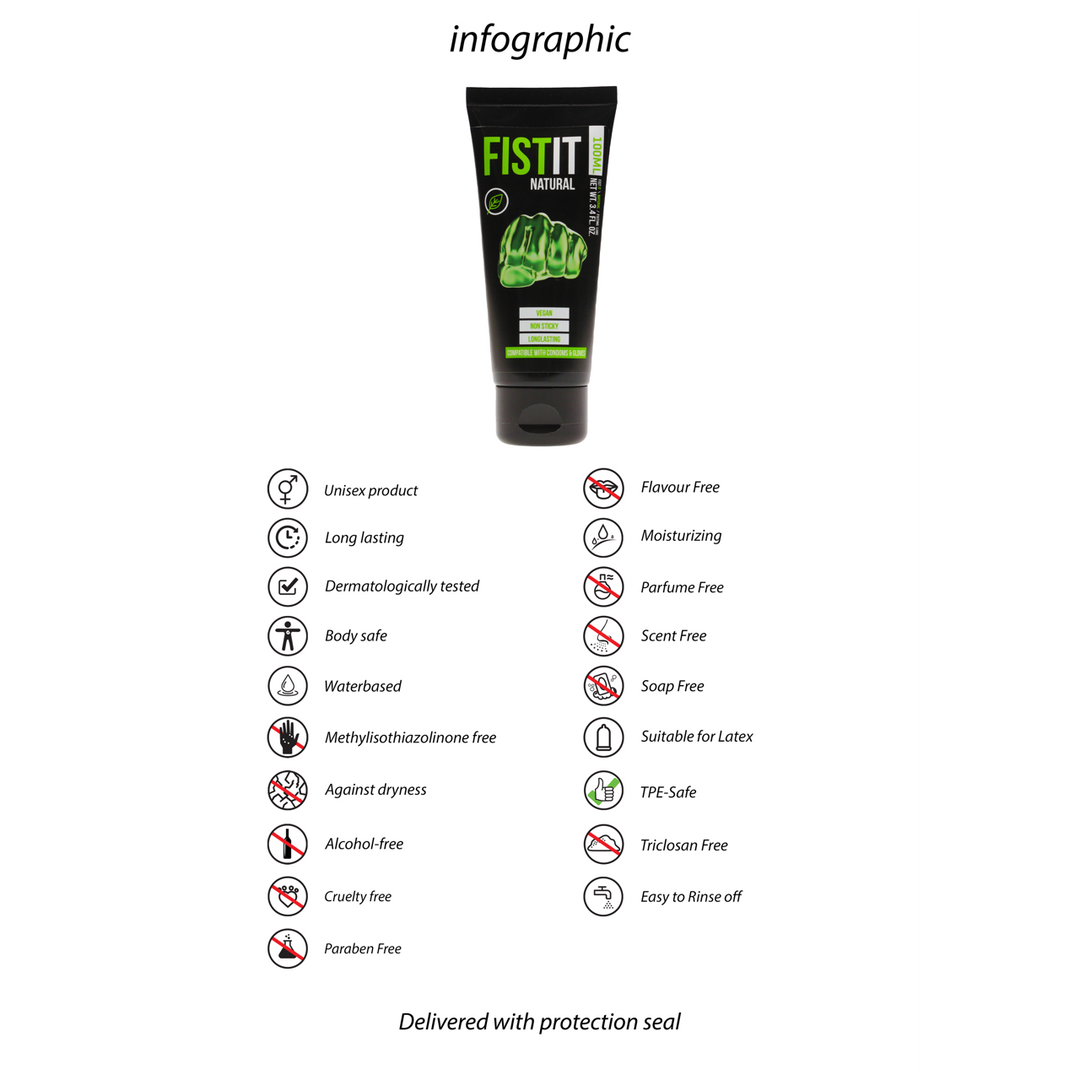 Natuurlijke Waterbasis Glijmiddel – 3.4 fl oz / 100 ml