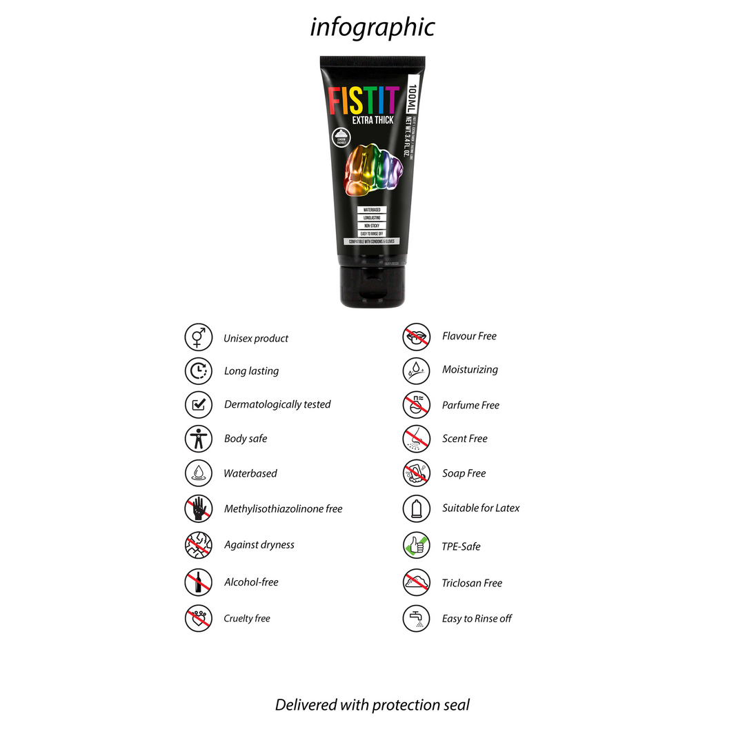 Extra Dikke Glijmiddel – Rainbow – 3.4 fl oz / 100 ml