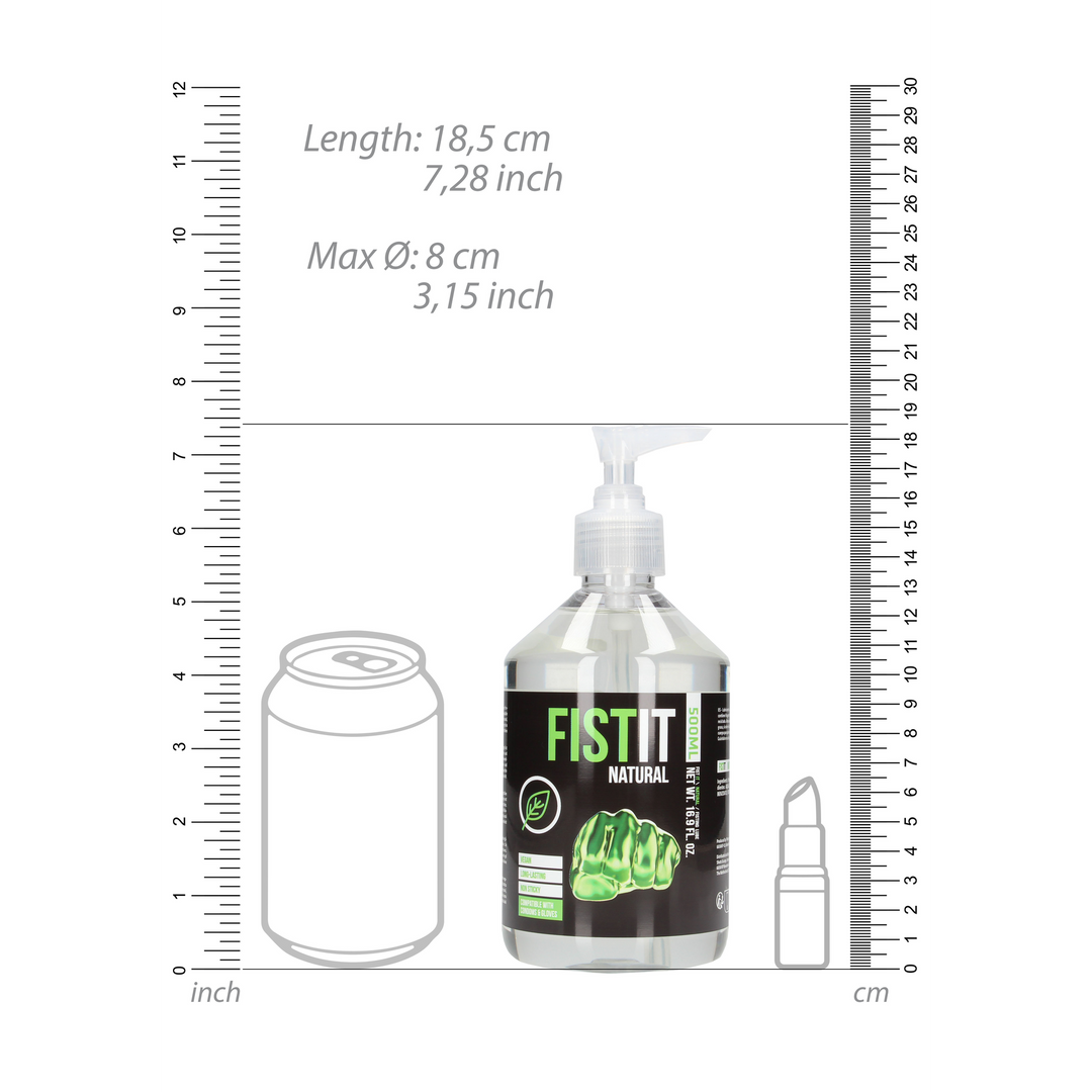 Natuurlijke waterbasis glijmiddel – 17 fl oz / 500 ml – Pomp