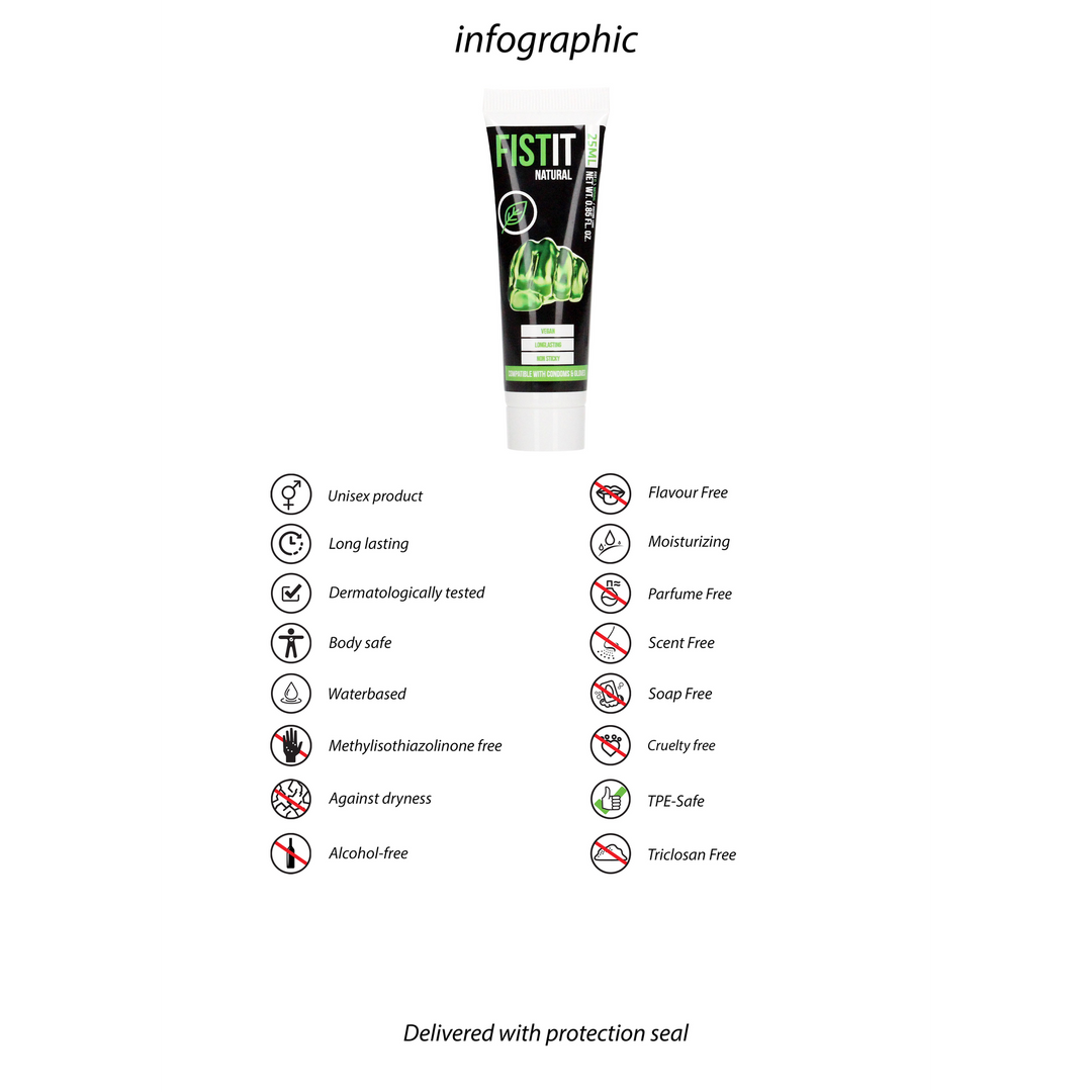 Natuurlijke Waterbasis Glijmiddel – 0,8 fl oz / 25 ml