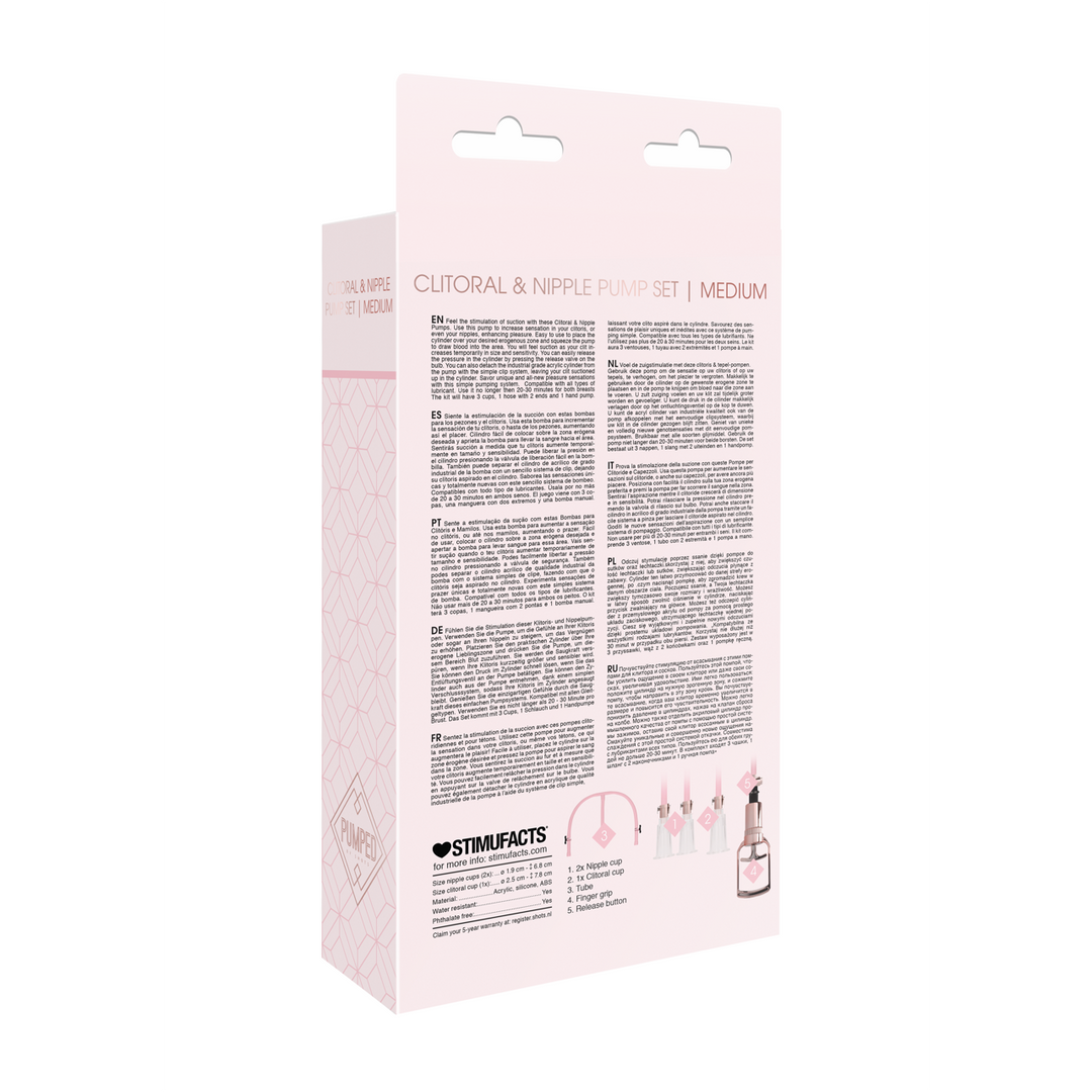 Clitorale  Tepelpomp Set Medium – Medium