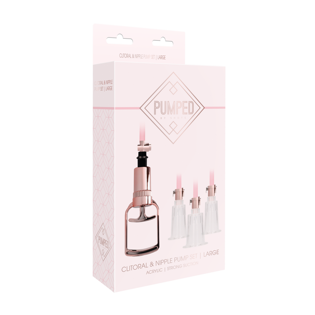 Clitorale  Tepelpomp Set Middel – Groot