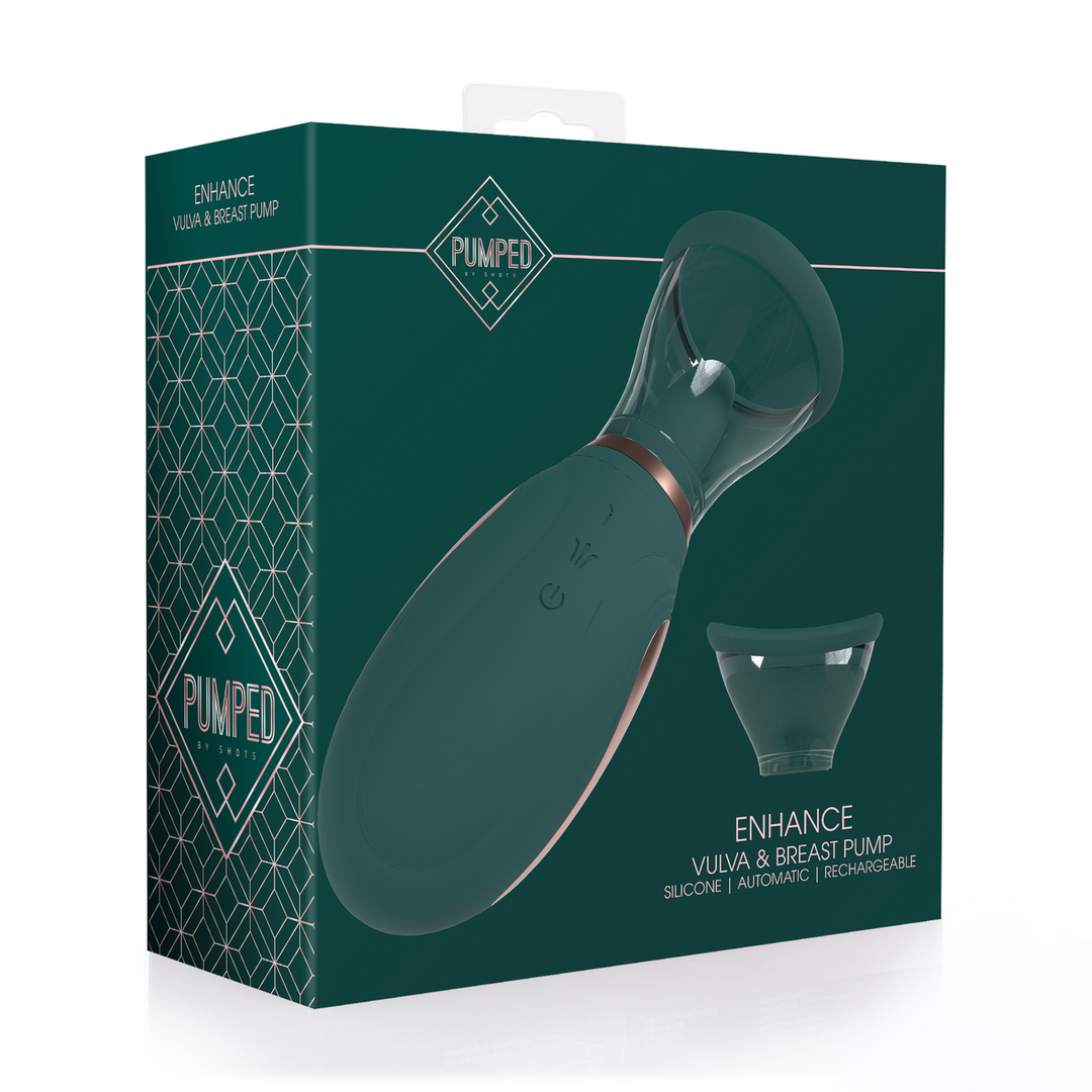Enhance – Oplaadbare Vulva- en Borstpomp – Bosgroen