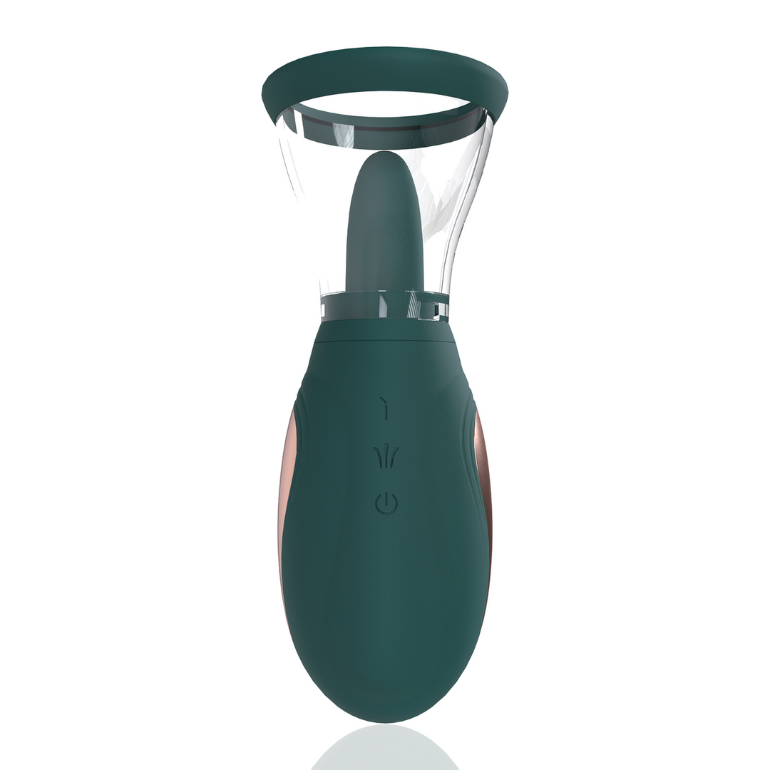 Enhance – Oplaadbare Vulva- en Borstpomp – Bosgroen