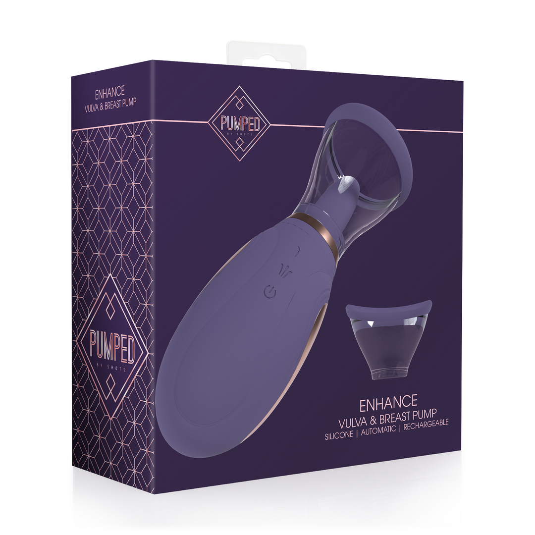 Enhance – Oplaadbare Vulva en Borst Pomp – Paars