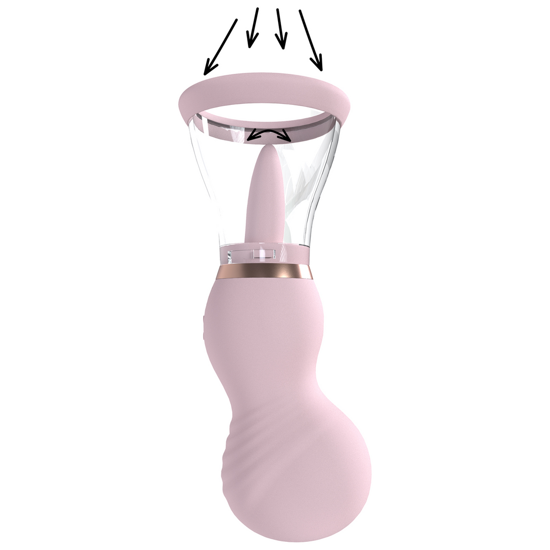 Sensuele – Oplaadbare Vulva en Borst Pomp – Roze