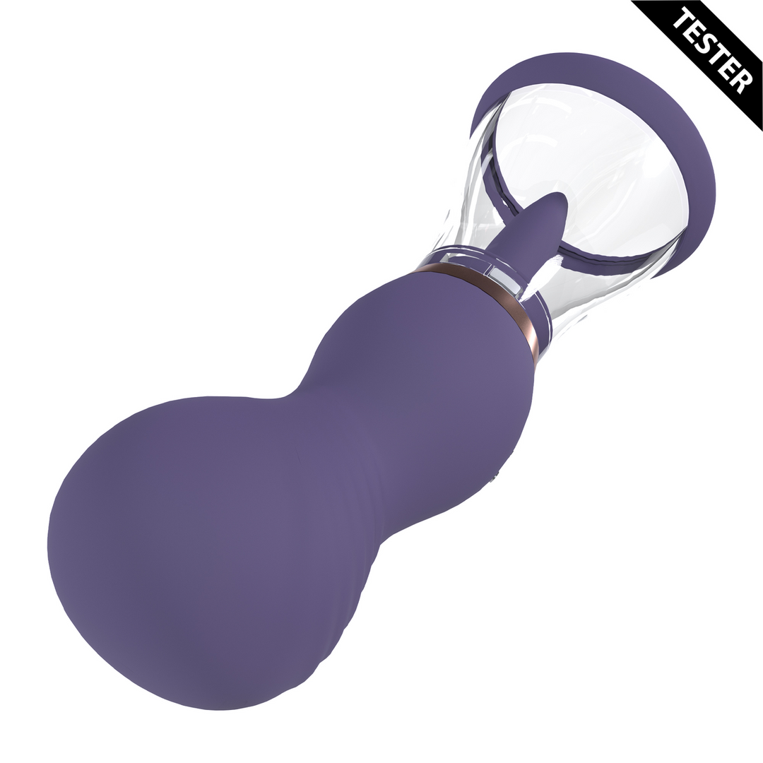 Sensueel – Oplaadbare Vulva- en Borstpomp – Paars – Tester