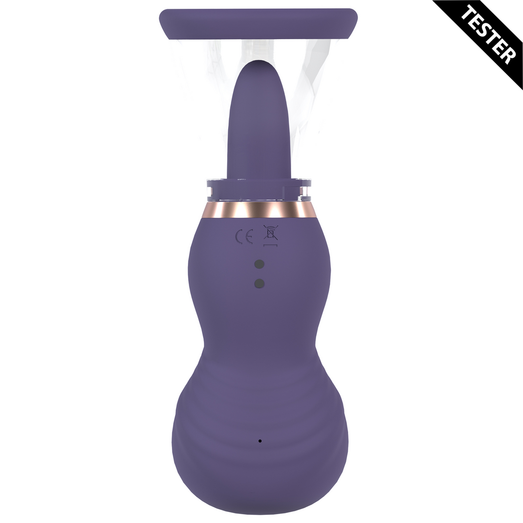 Sensueel – Oplaadbare Vulva- en Borstpomp – Paars – Tester