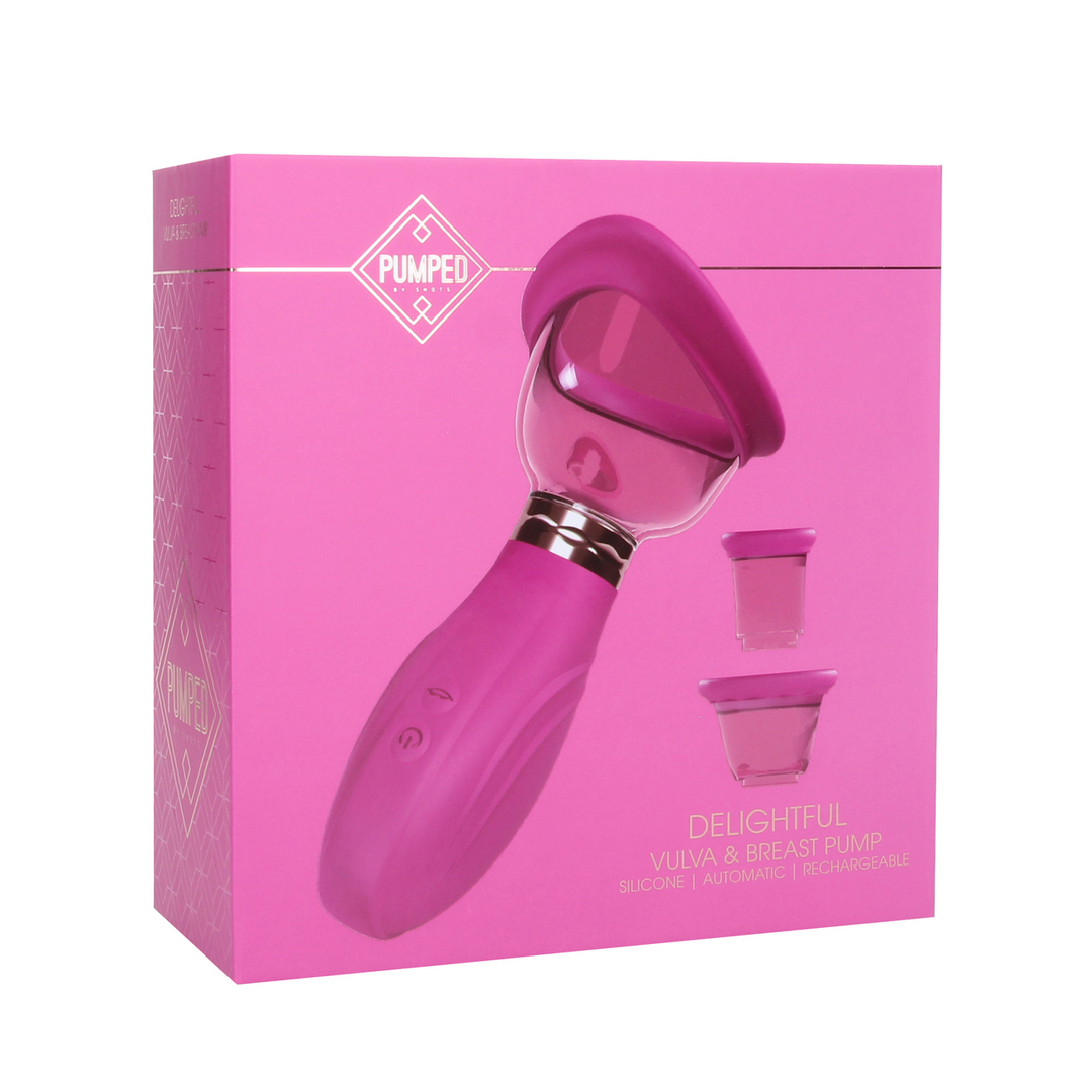 Heerlijke – Oplaadbare Vulva en Borst Pomp – Roze
