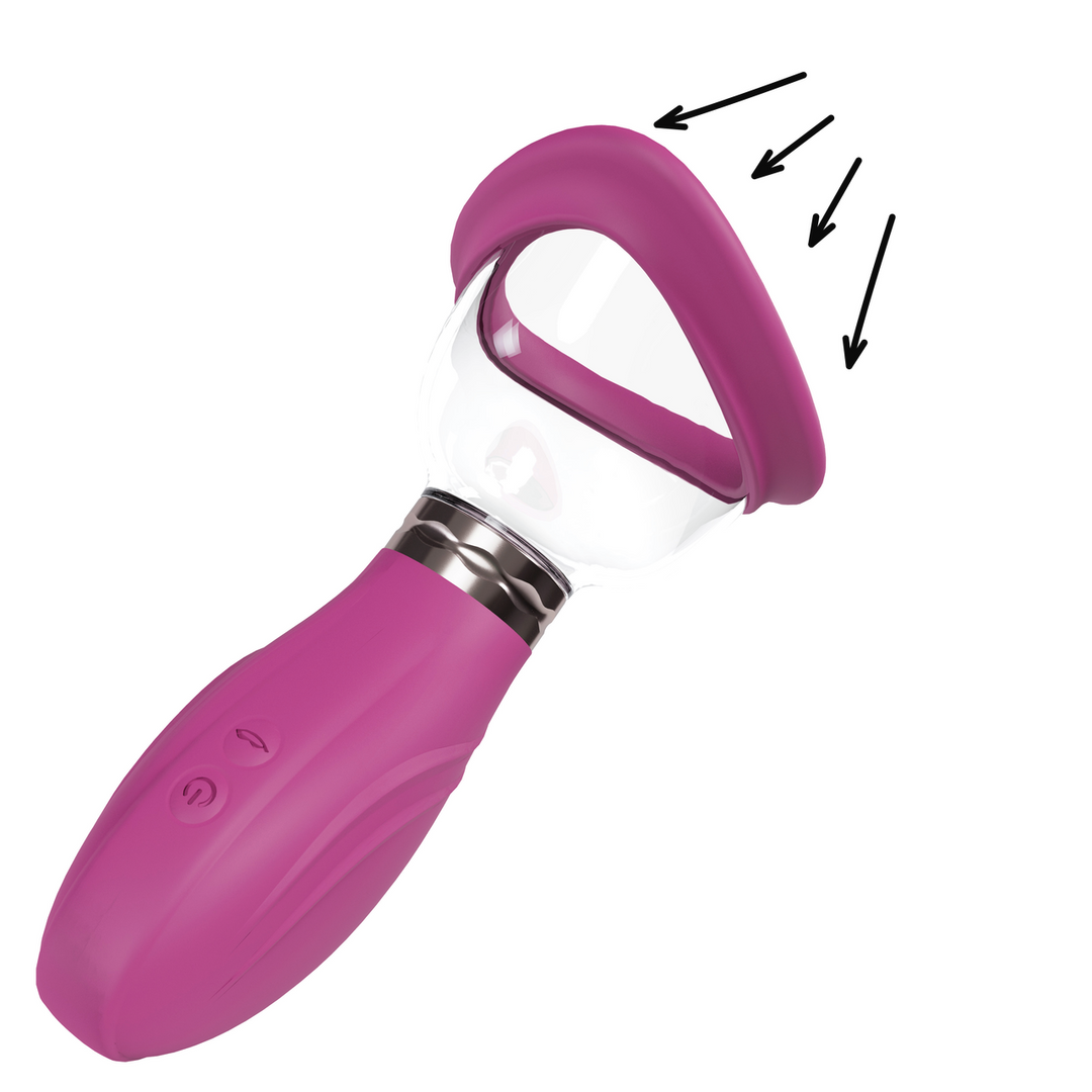 Heerlijke – Oplaadbare Vulva en Borst Pomp – Roze