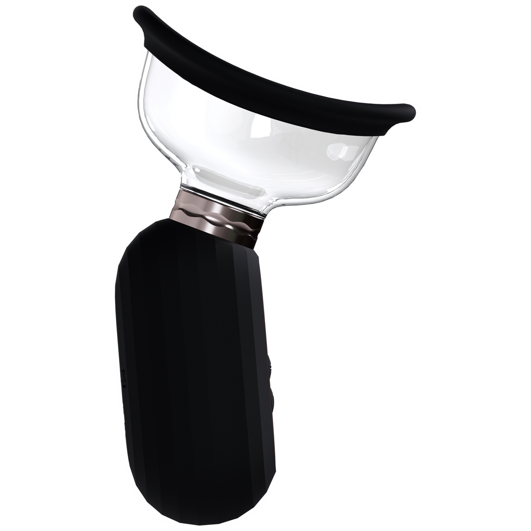 Dazzling – Oplaadbare Vulva en Borst Pomp – Zwart