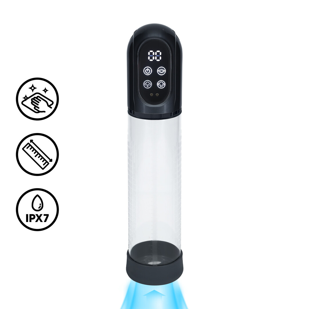 Engage – Automatische Waterdichte Penis Pomp en Masturbator – Gun Metal