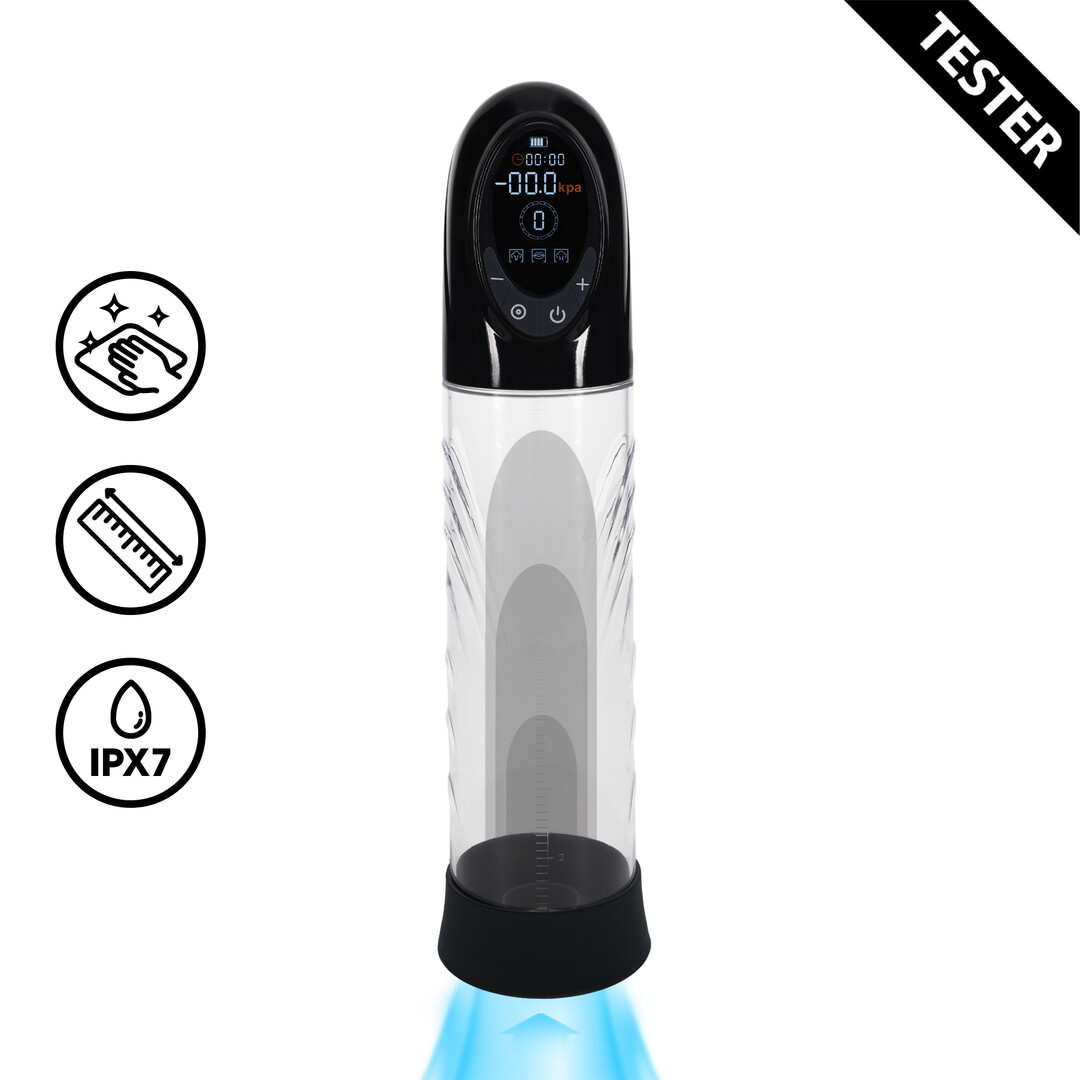 CyberPulse – Automatische Waterdichte Penis Pomp – Zwart – Tester