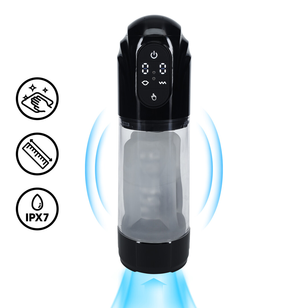 TechnoThrust – Automatische Waterdichte Masturbator Pomp – Zwart