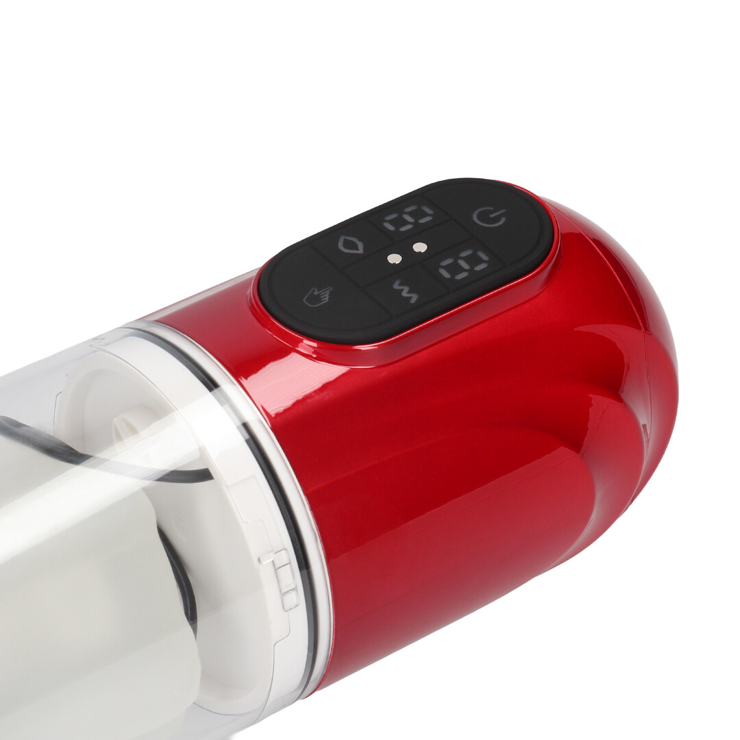 TechnoThrust – Automatische Waterdichte Masturbator Pomp – Metallic Rood
