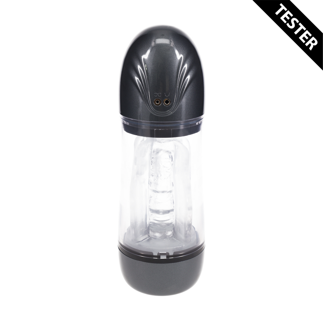 SonicPull – Suction and Vibration Masturbator Pump – Multimedia Enhanced – Gun Metal – Tester