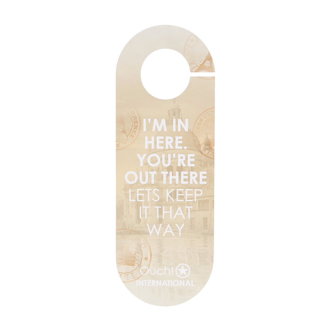Door Hanger – International by Ouch!