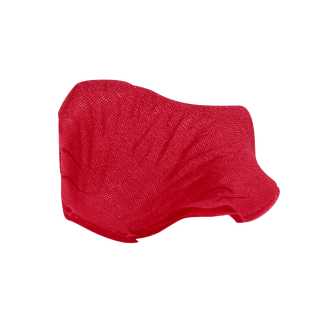 Rozenblaadjes in Organza Zak – Wijnrood