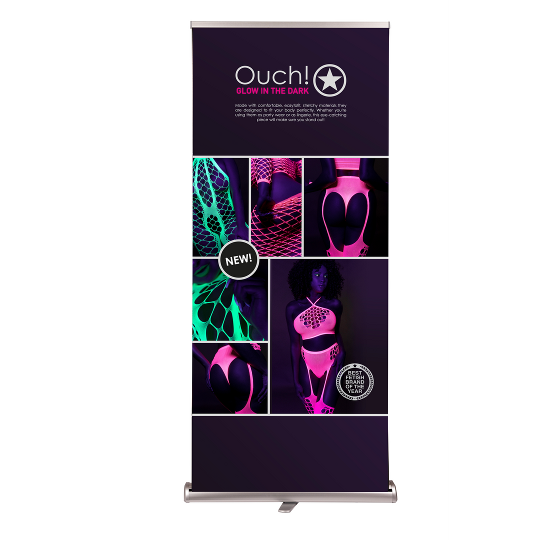 Ouch! Glow in the Dark Lingerie Rollbanner