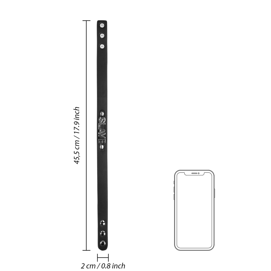 Slave-halsband – Zwart