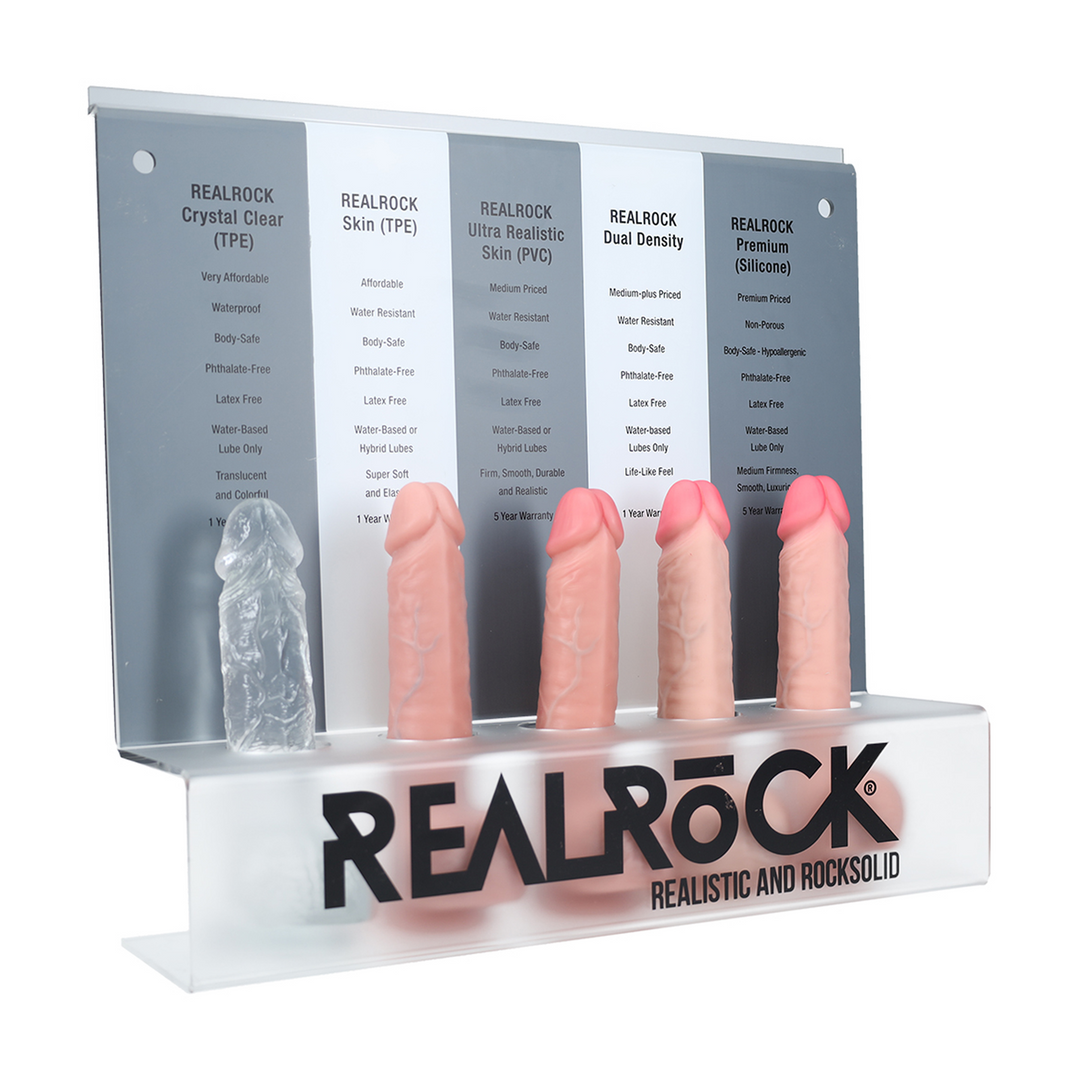 RealRock Acrylic POS Material Set Display – Store Wall Mount