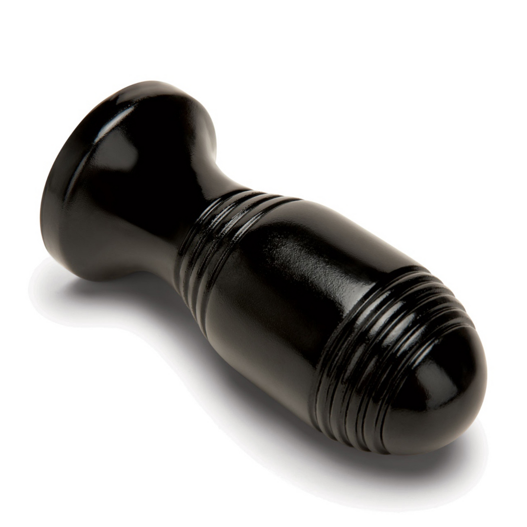 Geribbelde Plug – Zwart