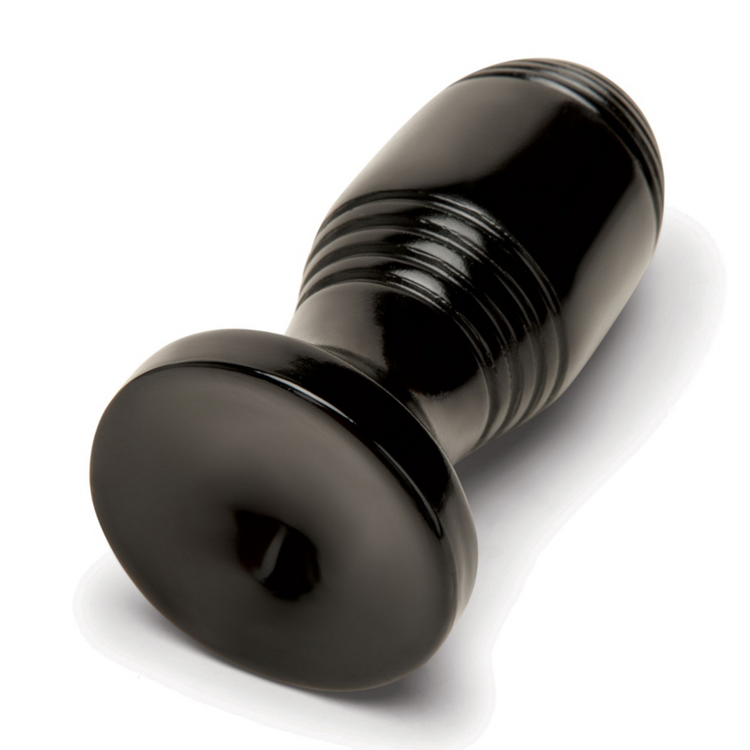 Geribbelde Plug – Zwart