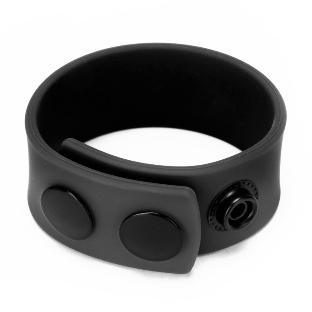 Correa de Silicona para Pene - Negra