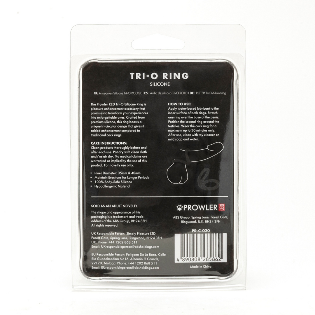 Tri-O Siliconen Ring – Zwart