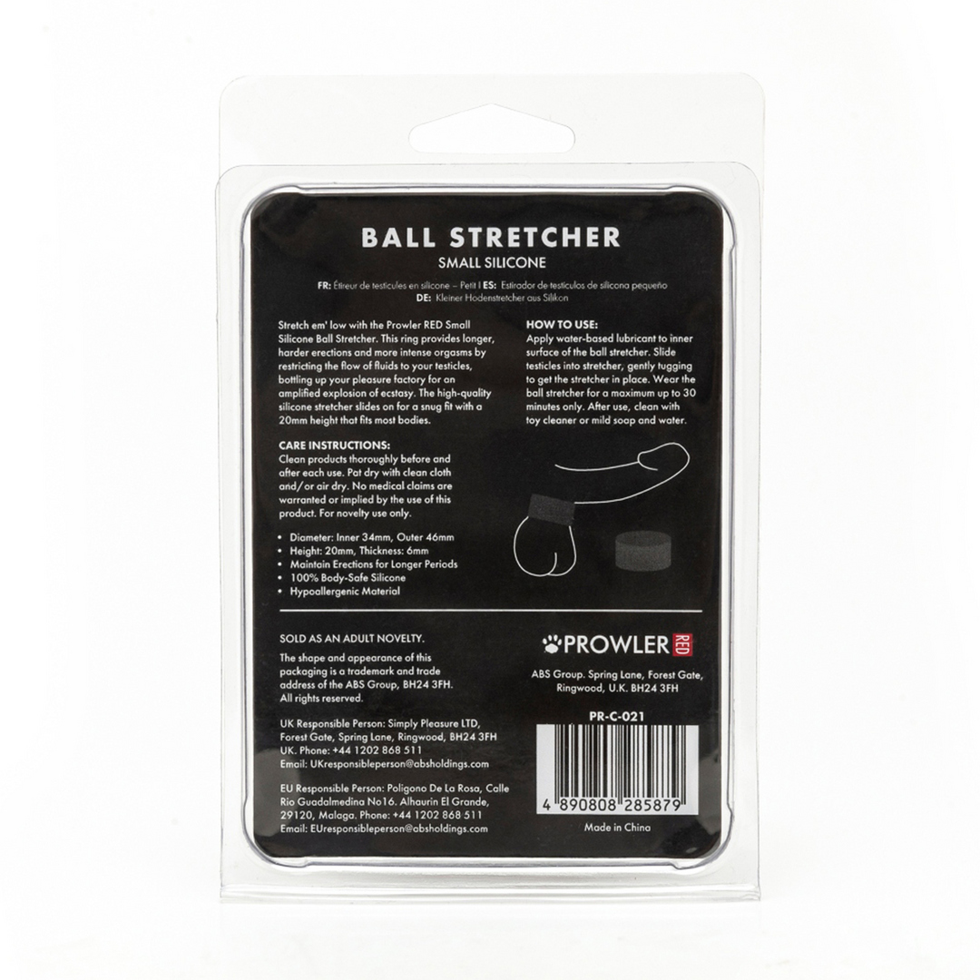 Silicone Ball Stretcher – Klein – Zwart