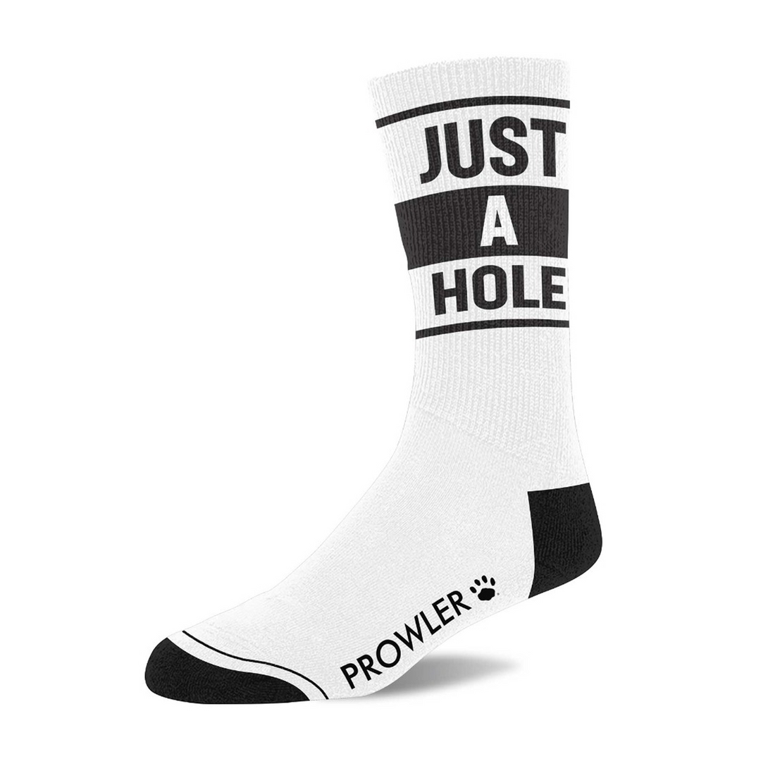Just A Hole Sokken – Wit/Zwart
