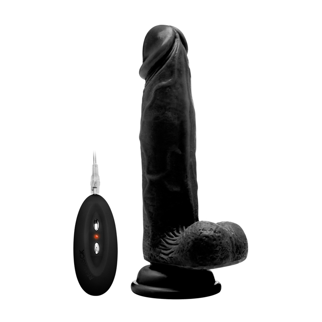 Pene Realista Vibrante con Escroto - 8 / 20 cm