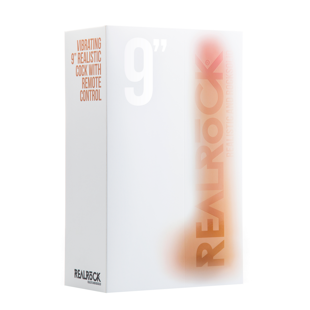 Vibrerende Realistische Cock met Scrotum – 9 / 23 cm