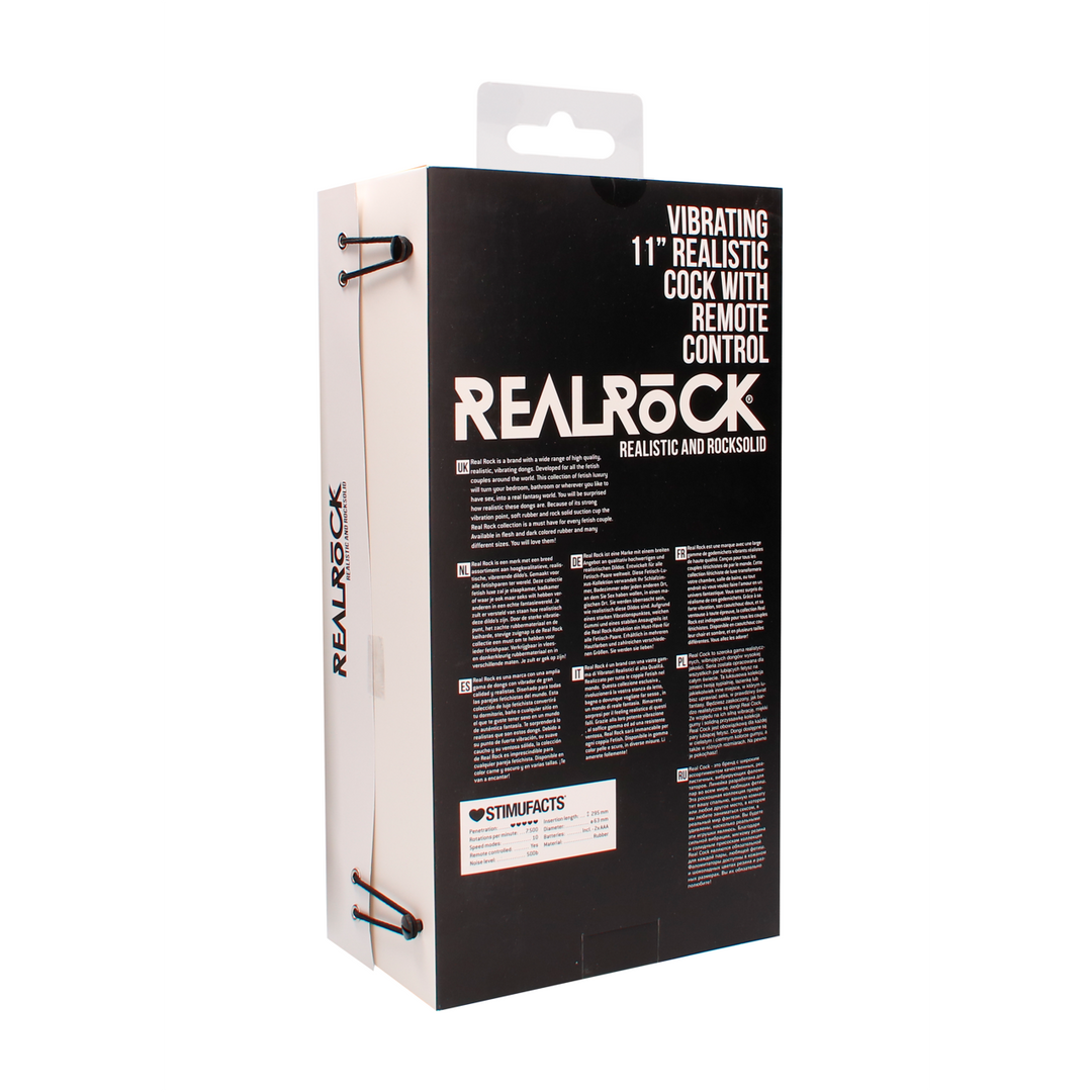 Vibrerende Realistische Cock met Scrotum – 11 / 28 cm